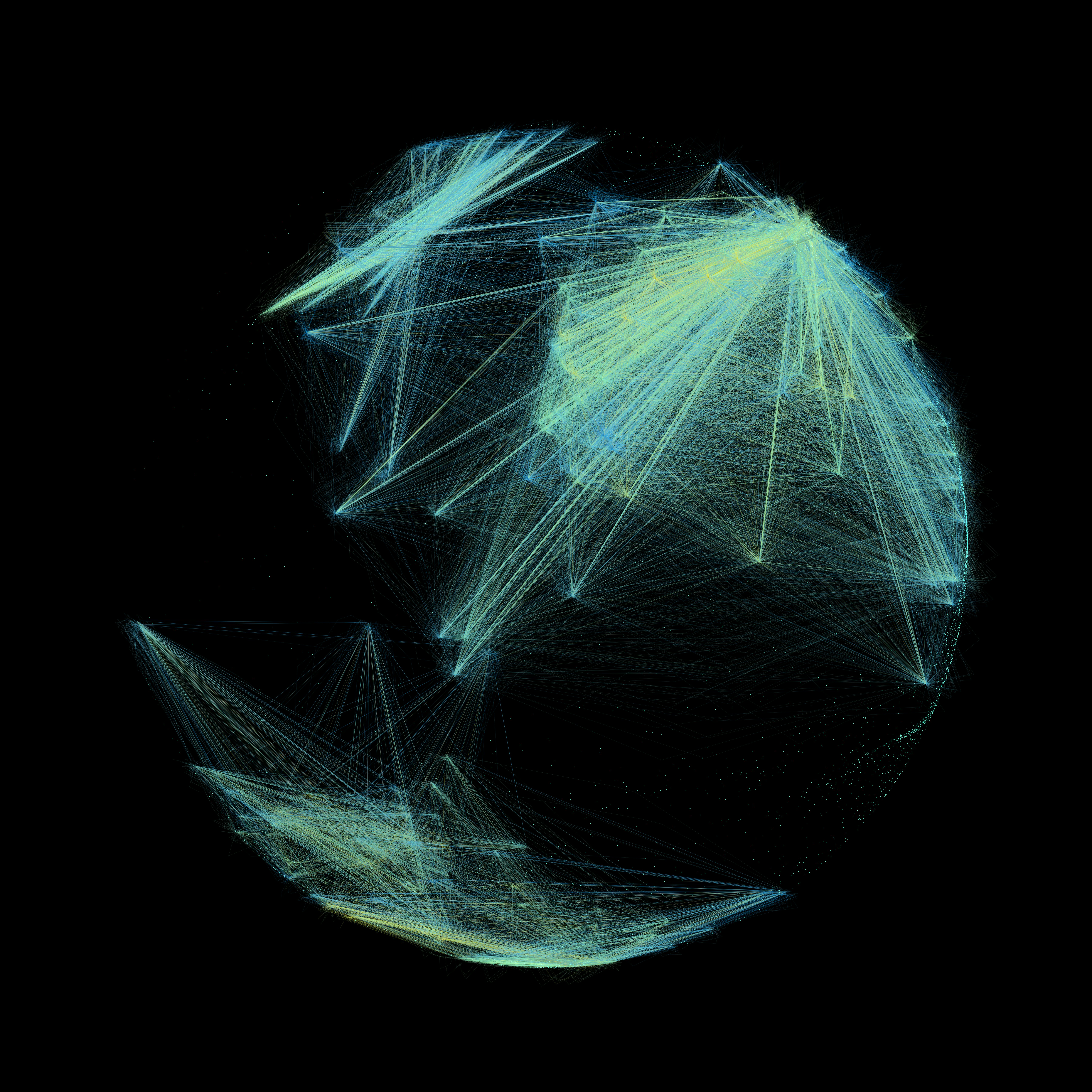 Mapa con conexiones